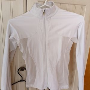 White Lululemon zip up hoddie